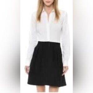 L'AGENCE- Contrast Mini Shirt Dress-sz 4